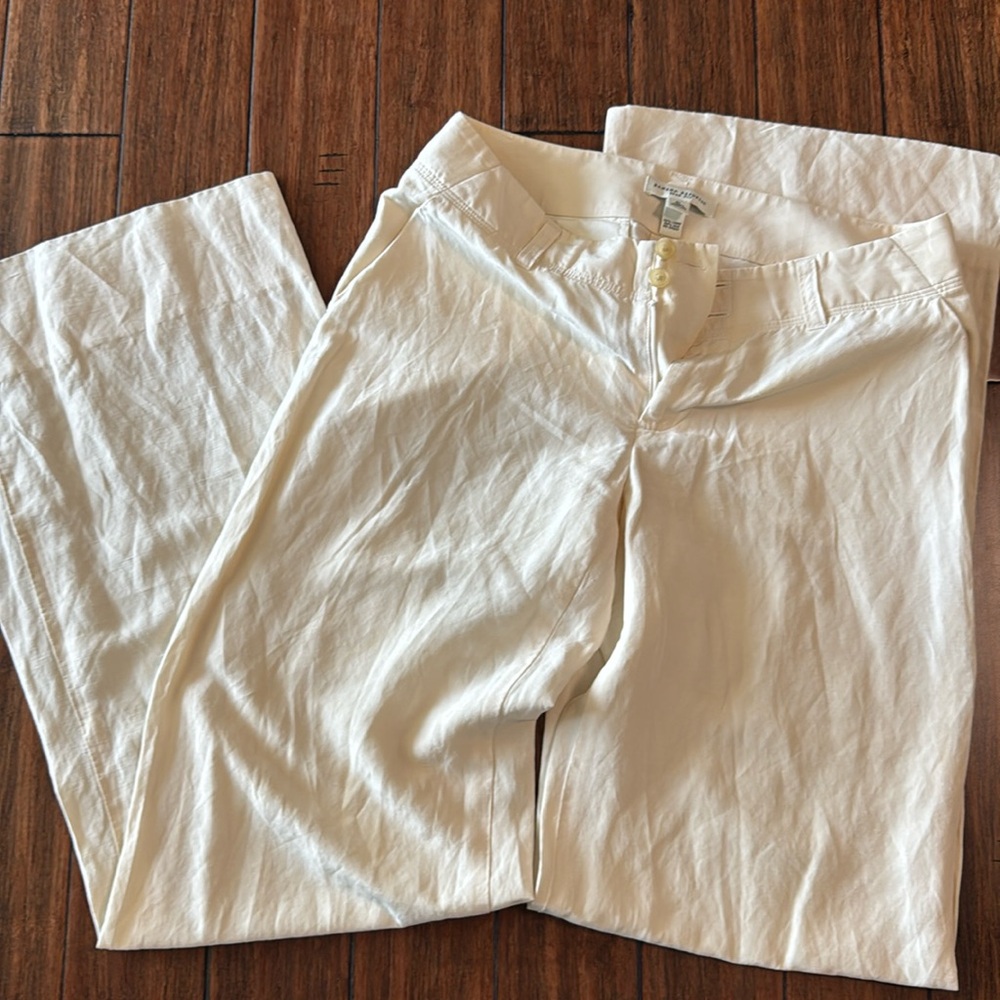 Linen/silk wide leg pants- Banana Republic